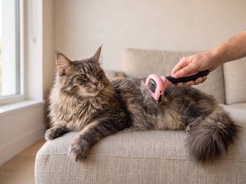 Deshedding a long-haired cat